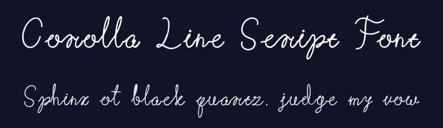 Corolla Line Script Font by imamfathoni0 — Script Handwritten Font — thumbnail 2