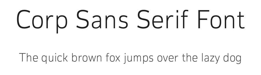 Corp Sans Serif Font by Eko Bimantara — Sans Serif Font