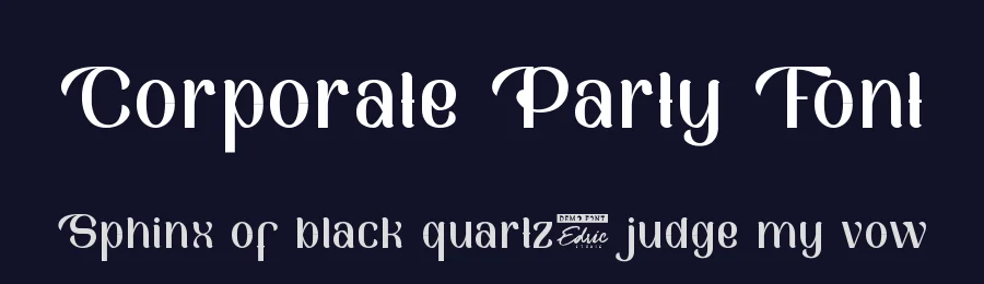 Corporate Party Font by edricstudio — Display Font — thumbnail 2