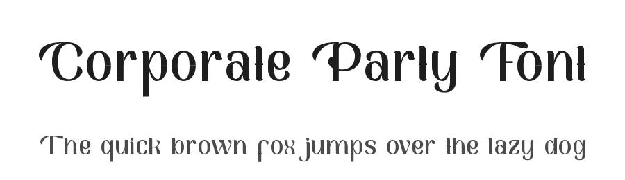 Corporate Party Font by edricstudio — Display Font