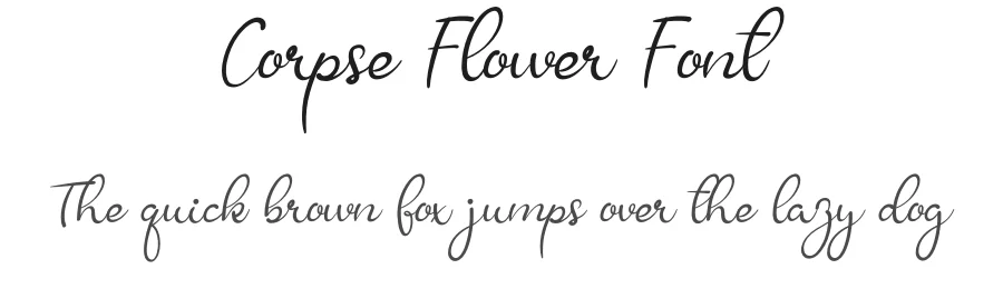 Corpse Flower Font by andikastudio — Script Handwritten Font