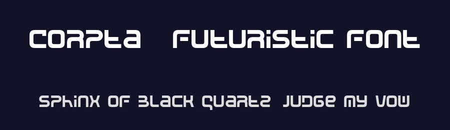 Corpta – Futuristic Font by pandekastudio — Display Font — thumbnail 2