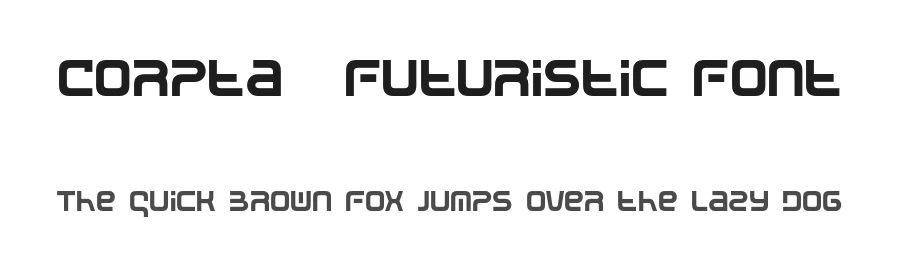 Corpta – Futuristic Font by pandekastudio — Display Font