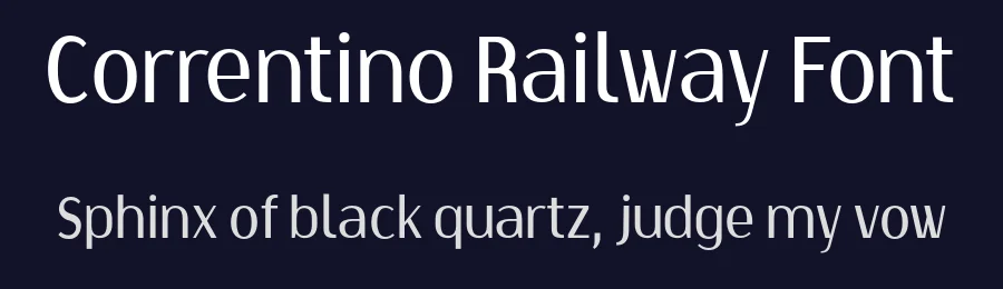 Correntino Railway Font by Fabio Ares — Sans Serif Font — thumbnail 2