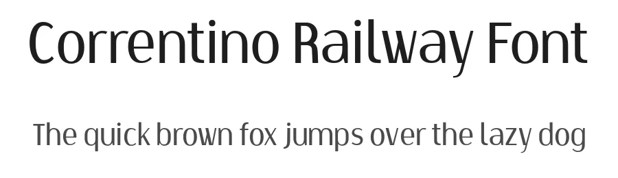 Correntino Railway Font by Fabio Ares — Sans Serif Font