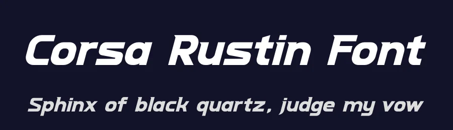 Corsa Rustin Font by timelesstype.co — Display Font — thumbnail 2