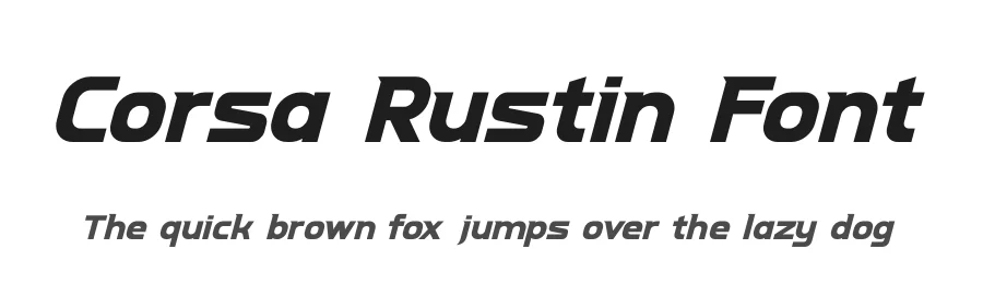 Corsa Rustin Font by timelesstype.co — Display Font