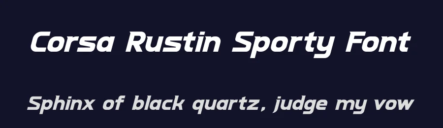 Corsa Rustin Sporty Font by timelesstype.co — Display Font — thumbnail 2
