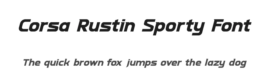 Corsa Rustin Sporty Font by timelesstype.co — Display Font