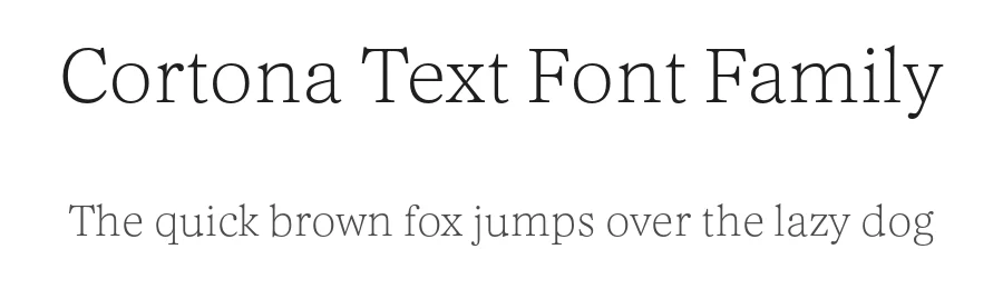Cortona Text Font Family by Hoftype — Serif Font