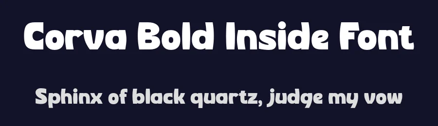 Corva Bold Inside Font by zeenesia — Sans Serif Font — thumbnail 2