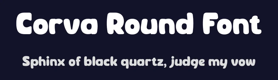 Corva Round Font by zeenesia — Display Font — thumbnail 2