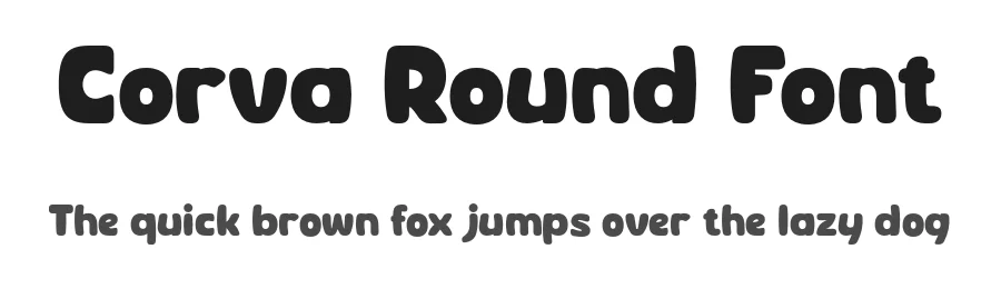 Corva Round Font by zeenesia — Display Font