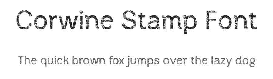 Corwine Stamp Font by craftsupplyco — Sans Serif Font
