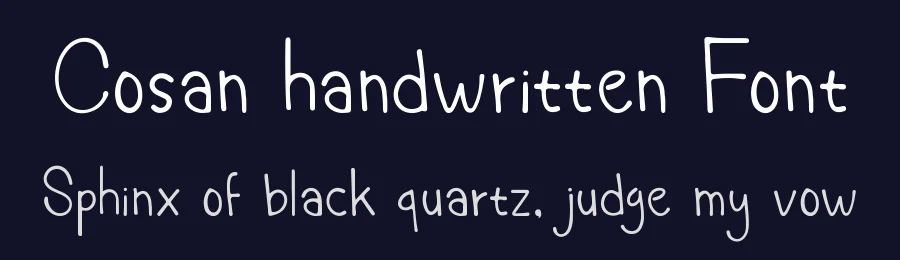 Cosan handwritten Font by imamfathoni0 — Script Handwritten Font — thumbnail 2