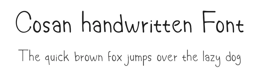 Cosan handwritten Font by imamfathoni0 — Script Handwritten Font