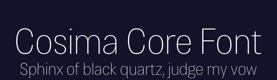 Cosima Core Font by Cosima Core Edition — Sans Serif Font — thumbnail 2