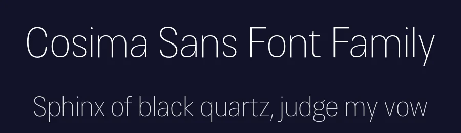 Cosima Sans Font Family by Anita Jürgeleit — Sans Serif Font — thumbnail 2