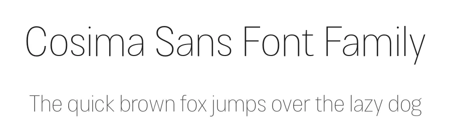 Cosima Sans Font Family by Anita Jürgeleit — Sans Serif Font