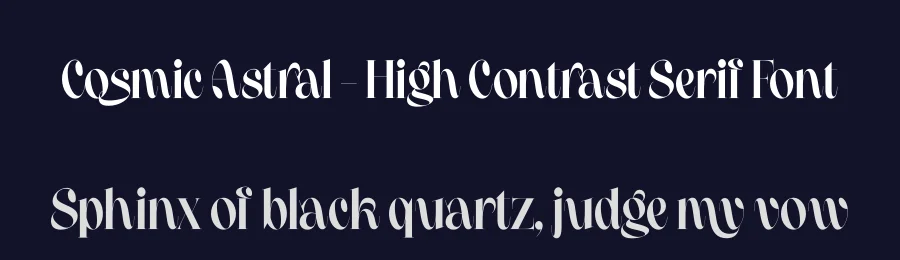 Cosmic Astral – High Contrast Serif Font by timelesstype.co — Serif Font — thumbnail 2
