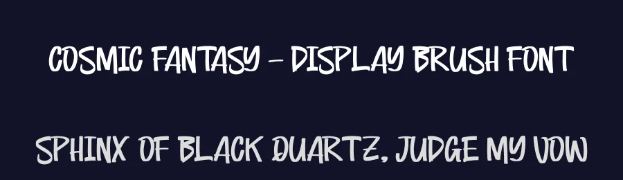 Cosmic Fantasy – Display Brush Font by letterenastudios — Script Handwritten Font — thumbnail 2