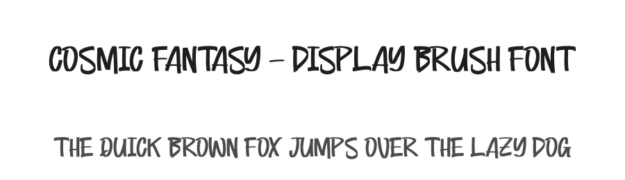 Cosmic Fantasy – Display Brush Font by letterenastudios — Script Handwritten Font