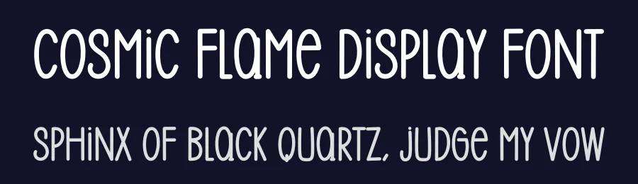 Cosmic Flame Display Font by inermediaSTUDIO — Display Font — thumbnail 2