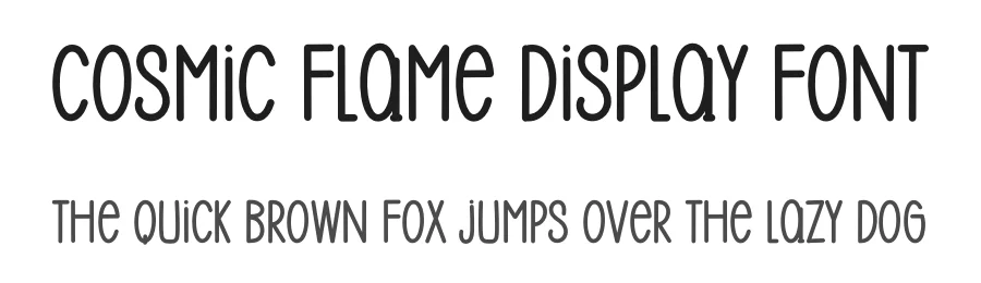 Cosmic Flame Display Font by inermediaSTUDIO — Display Font