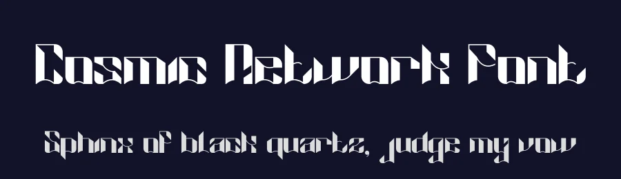 Cosmic Network Font by PutraCetol Studio — Display Font — thumbnail 2