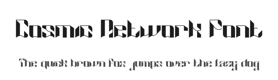 Cosmic Network Font by PutraCetol Studio — Display Font