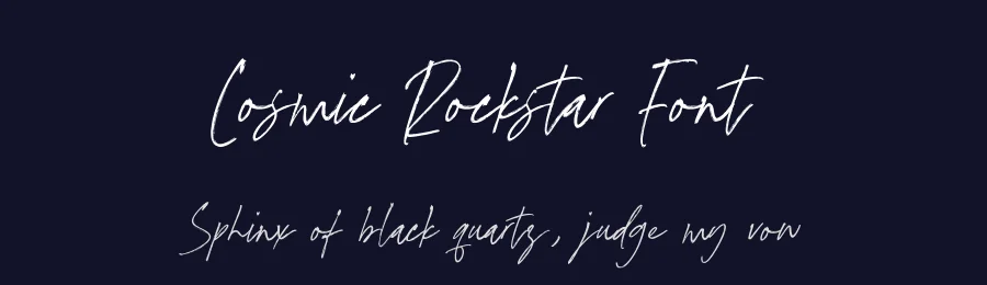 Cosmic Rockstar Font by Timur type — Script Handwritten Font — thumbnail 2