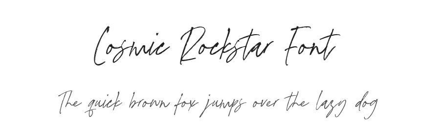 Cosmic Rockstar Font by Timur type — Script Handwritten Font