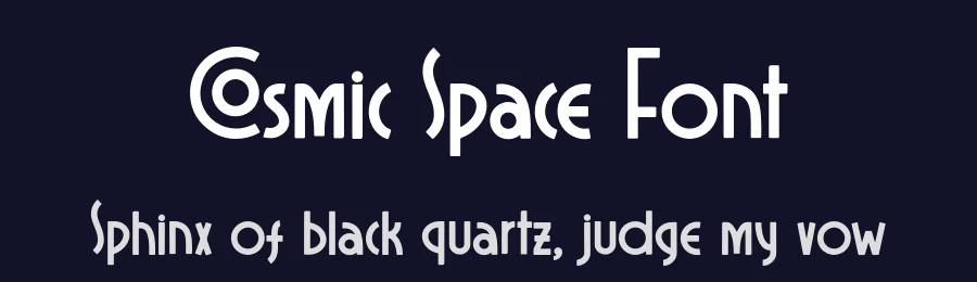 Cosmic Space Font by Alpaprana — Display Font — thumbnail 2