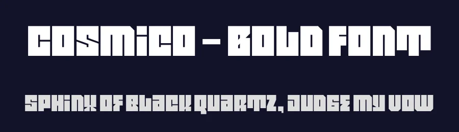 Cosmico – Bold Font by limitype — Decorative Font — thumbnail 2