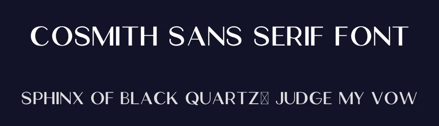 Cosmith Sans Serif Font by BeauTypes — Sans Serif Font — thumbnail 2