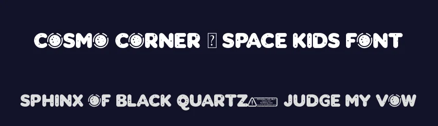 Cosmo Corner – Space Kids Font by overlaytemplates — Display Font — thumbnail 2