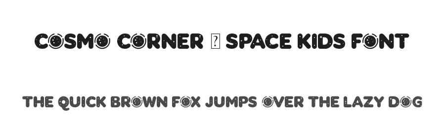 Cosmo Corner – Space Kids Font by overlaytemplates — Display Font