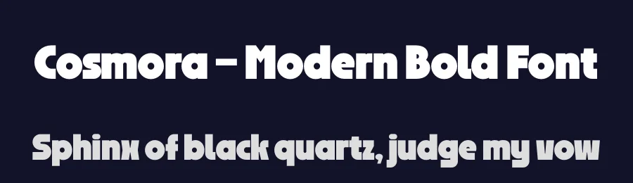 Cosmora – Modern Bold Font by limitype — Display Font — thumbnail 2