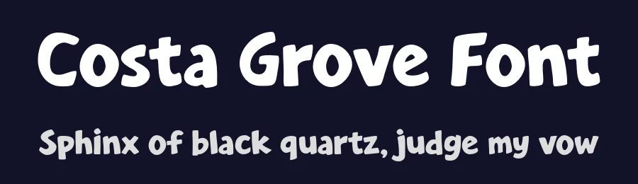 Costa Grove Font by Rahagita Studio — Display Font — thumbnail 2