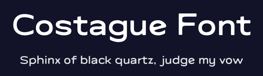 Costague Font by Eko Bimantara — Display Font — thumbnail 2