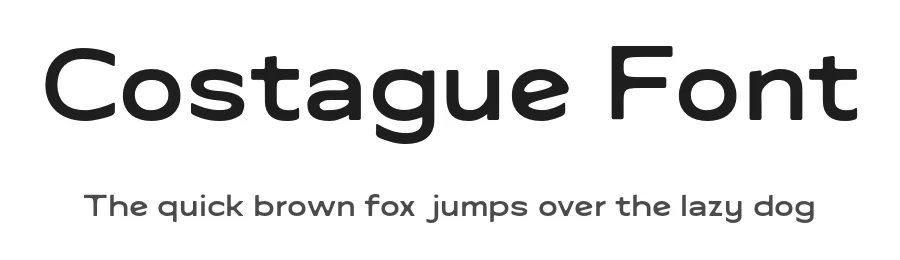 Costague Font by Eko Bimantara — Display Font