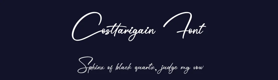 Costtarigain Font by Basnistudio — Script Handwritten Font — thumbnail 2