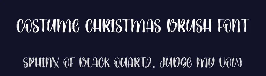 Costume Christmas Brush Font by creativeletter — Script Handwritten Font — thumbnail 2