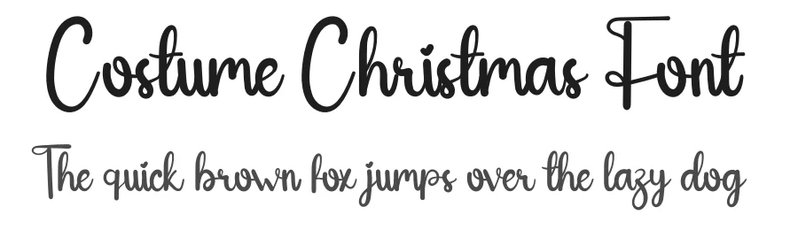 Costume Christmas Font by andikastudio — Script Handwritten Font