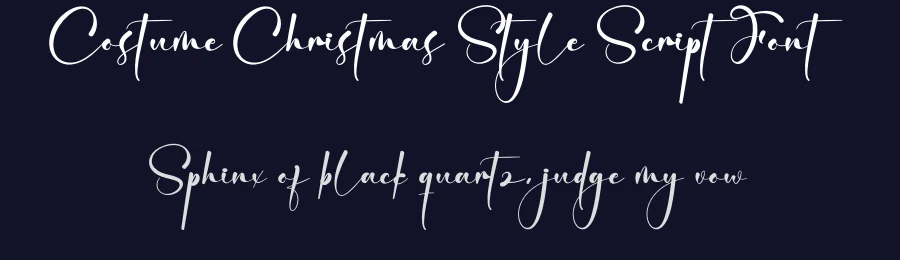 Costume Christmas Style Script Font by creativeletter — Script Handwritten Font — thumbnail 2