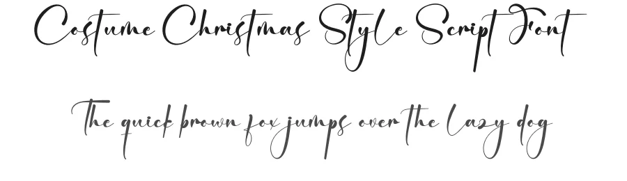 Costume Christmas Style Script Font by creativeletter — Script Handwritten Font