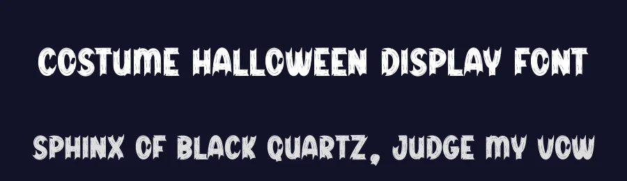 Costume Halloween Display Font by creativeletter — Display Font — thumbnail 2