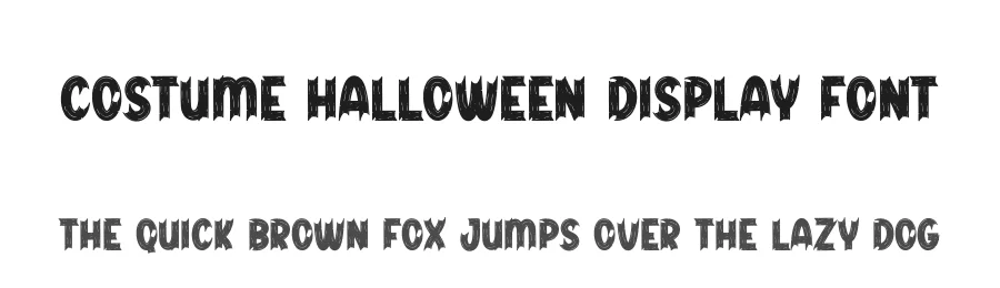 Costume Halloween Display Font by creativeletter — Display Font