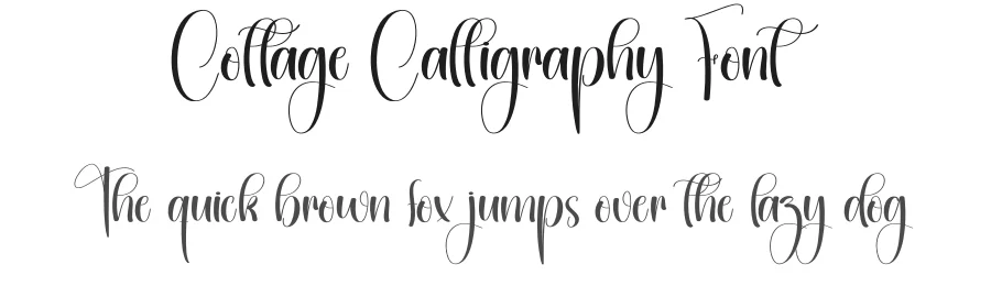 Cottage Calligraphy Font by creativeletter — Script Handwritten Font