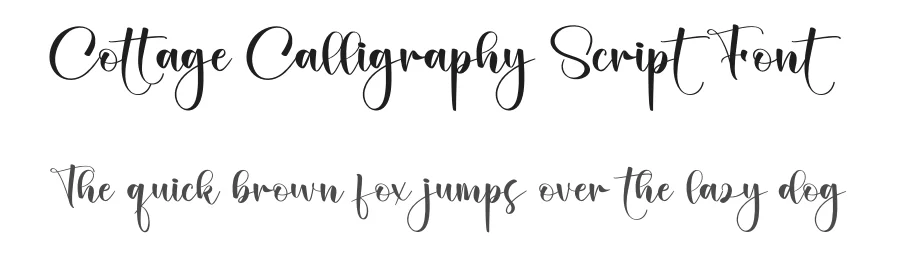 Cottage Calligraphy Script Font by creativeletter — Script Handwritten Font